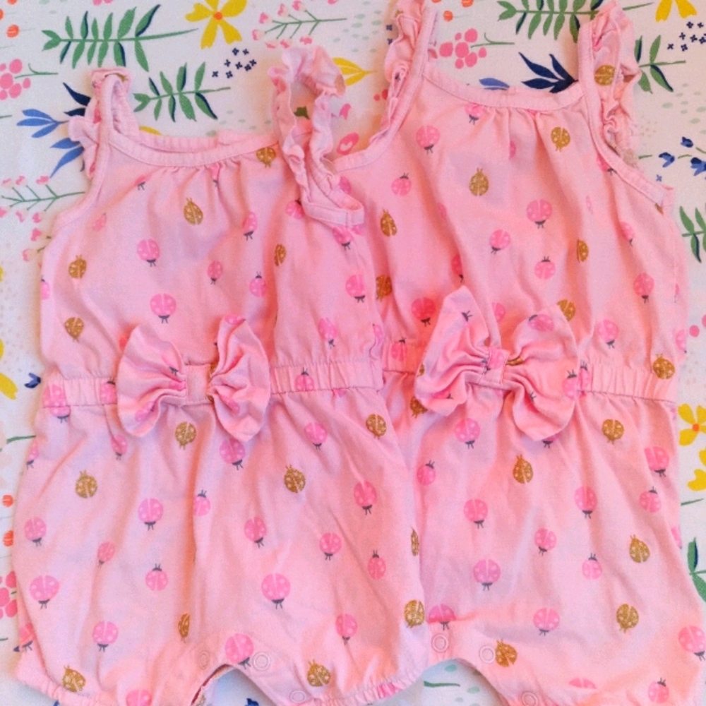 Matching Sister Rompers